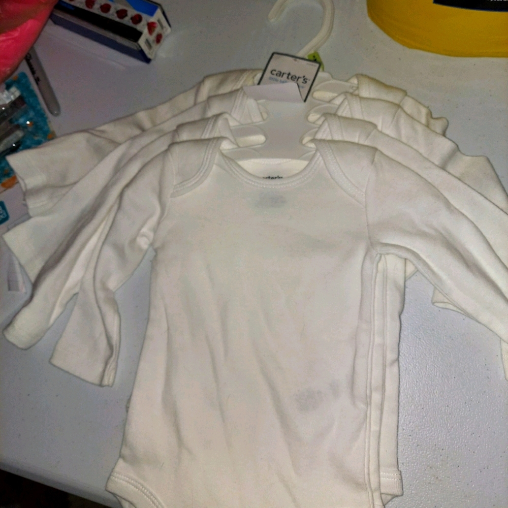 4 pack of long sleeve onsies